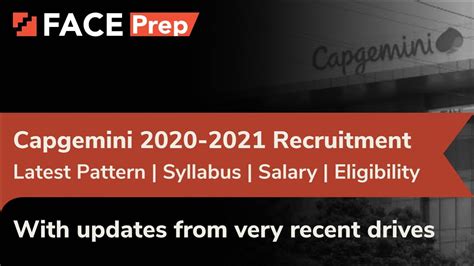 Capgemini Recruitment Pass Outs Latest Recruitment Process