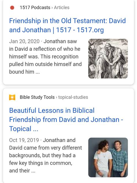 King David And Jonathan