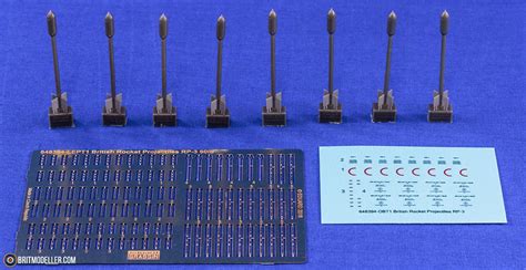 British Rocket Projectiles 60lb RP 3 F SAP Sets 648393 648394 1