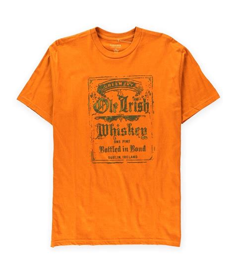 Sonoma Lifestyle Mens Green Ivy Ole Irish Whiskey Graphic T Shirt