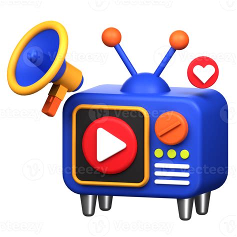 tv marketing advertisement 3D Illustration 57630825 PNG