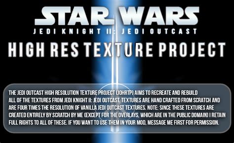 Jedi Outcast High Resolution Texture Project mod - ModDB