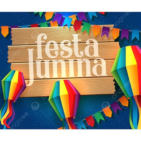 Ilustra O Da Festa Junina Bandeirinhas E Lanternas De Papel Png