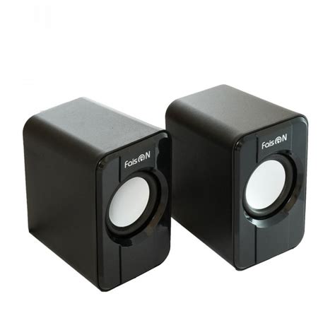 Колонка компьютерная 2.0 FaisON, FT-10A, пластик, USB, AUX, цвет ...