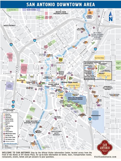 Printable Map Of San Antonio Texas