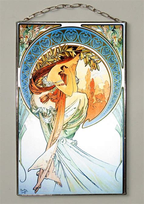 Alphonse Mucha The Four Arts Poetry Dance Music Etsy