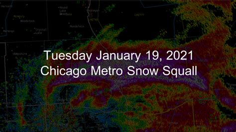 January 19, 2021: Intense Evening Snow Squall Impacts Parts of Chicago Metro