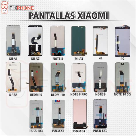 Pantallas Xiaomi Fixphone