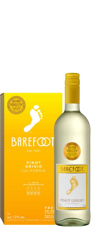 Pinot Grigio White Wine | Barefoot Wine - Canada