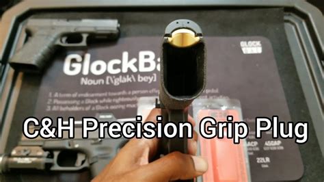 C H Precision Polymer Brass Grip Plugs Glock Gen Edc Uspsa