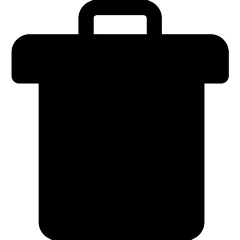 Trash Bin With Cover Vector Svg Icon Svg Repo