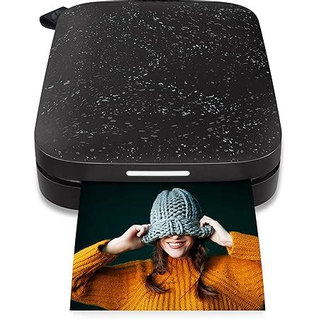 Amazon HP Sprocket Plus Instant Photo Printer Black Prints On 2