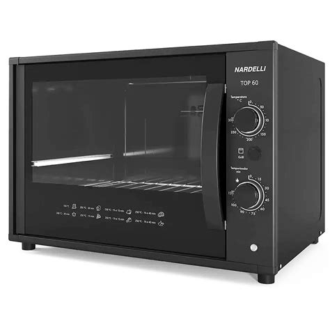 Qual O Melhor Forno Elétrico De Bancada 60 Litros - Forno Elétrico de Bancada 60 Litros Nardelli top60 Preto 127V 220V ...