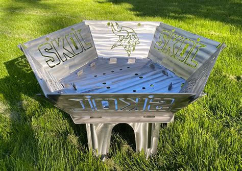 Vikings Portable Fire Pit Flat Pack In Campfire Pits Etsy