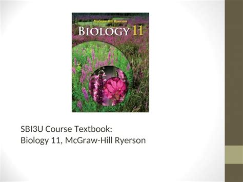 Ppt Sbi3u Course Textbook Biology 11 Mcgraw Hill Ryerson Dokumentips