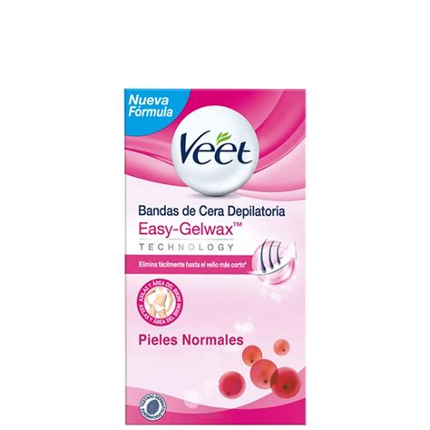 Veet Bandas Depilatorias Axilas Y Bikini Easy Gelwax Piel Normal