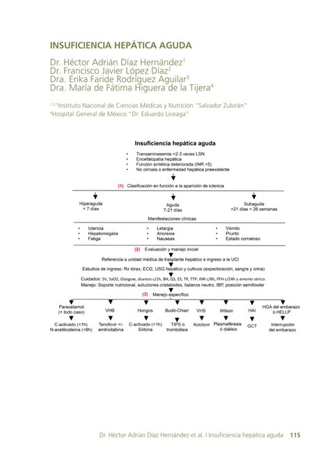 Pdf Insuficiencia Hep Tica Aguda