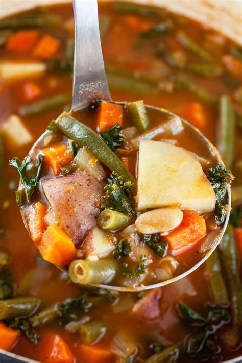 Chunky Vegetable Soup The Rustic Foodie®