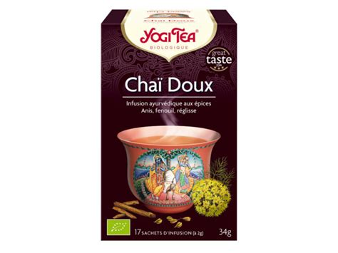 Yogi Tea Infusion Chaï Doux 17 sachets Paraphamadirect