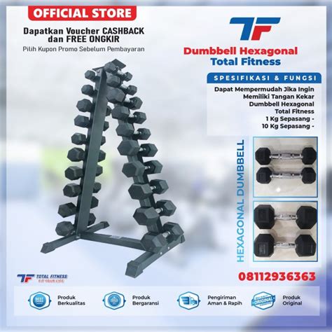 Jual Alat Angkat Beban Dumble Dumbbell Rack Set Kg Kg Total