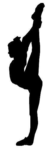 Free Cheerleader Toe Touch Silhouette, Download Free Cheerleader Toe ...