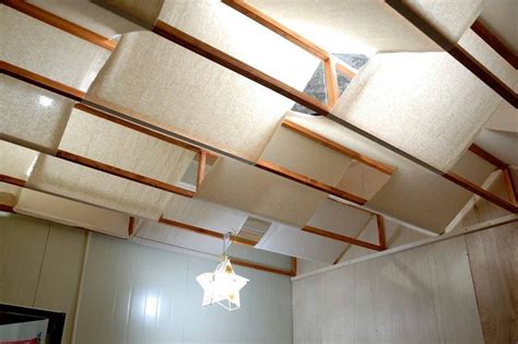 Fabric Basement Ceiling: How To Update Your Old Ceiling With A New One ...