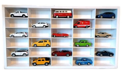 PÓŁKA NA MODELE 1:32/1:43/ AUTA/14x6x6cm/BIAŁA - 11378552617 ...