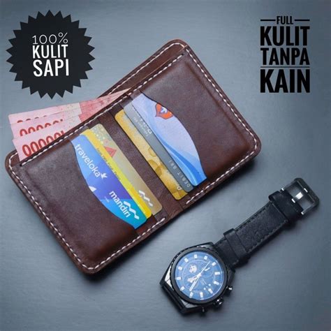 Jual Dompet Kartu Pria Wanita Dompet Kartu Kulit Sapi Asli Original