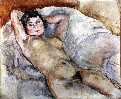 Reclining Nude Jules Pascin En Reproduction Imprim E Ou Copie Peinte