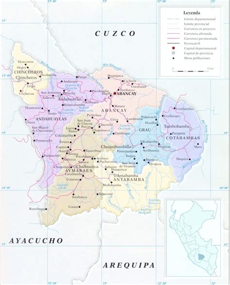 ¿cuáles Son Las Provincias Del Departamento De Apurímac Galería De Mapas