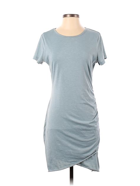 Btfbm Solid Blue Casual Dress Size S 32 Off Thredup