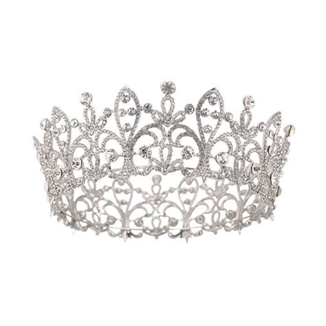 Couronne de mariée strass noble princesse ronde couronne bandeau