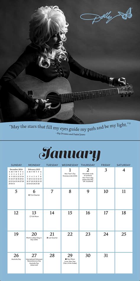 Dolly Parton Mini Wall Calendar Book Summary Video Official