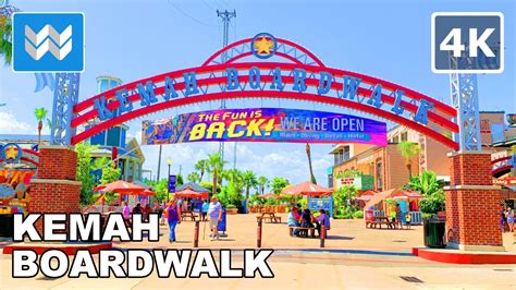 4k Kemah Boardwalk In Texas Usa Southeast Of Houston Walking Tour