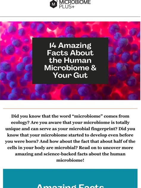 Microbiome Plus: 14 Amazing Facts About the Human Microbiome | Milled