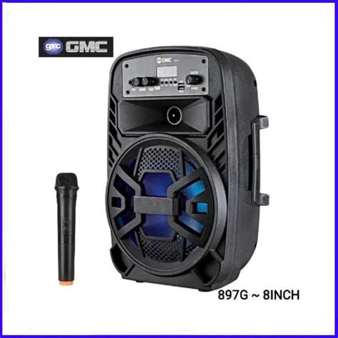 Jual Speaker Portable Pengeras Suara Portable BLUETOOTH USB MIC GMC