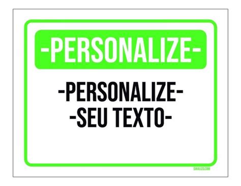 Placa Aviso Ambiente Sinaliza O Personalizada X Cm Parcelamento