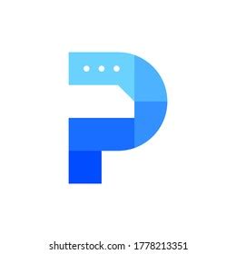 Letter P Chat Communication Logo Icon Stock Vector Royalty Free