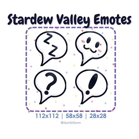 Stardew Valley Speech Bubble Twitch Emotes Discord Emotes Etsy