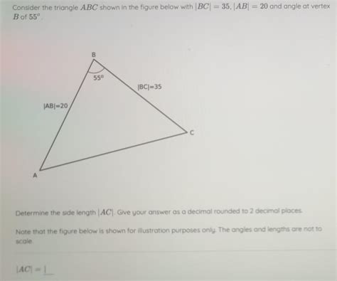 Solved Consider The Triangle ABC Shown In The Figure Below Chegg