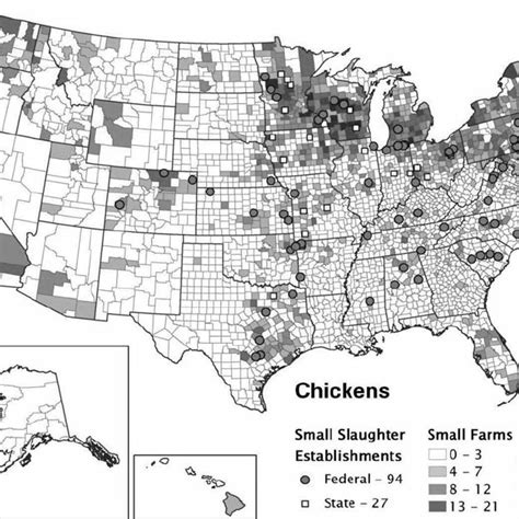 Poultry slaughterhouse distribution by size. Source: USDA, Food Safety ...