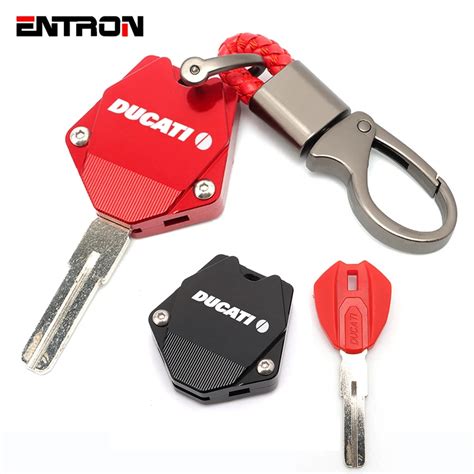 Moto Bike Key Case Cover Shell Keychain Keyring For Ducati Monster