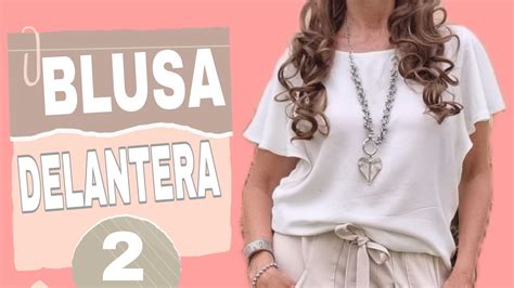 Blusa Con Volados Simulando Mangas Delantera Fabiana Marquesini