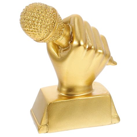 Microphone Trophies Mic Trophy Speech Contest Trophy Award For Karaoke