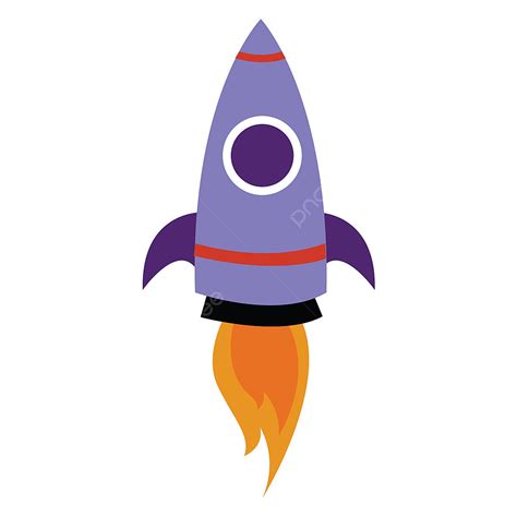 Space Rocket Ship Clipart Png Images Purple Space Rocket Illustration