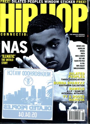 Hip Hop Connection HHC Magazine 178 Nas W Window Sticker Rapzines