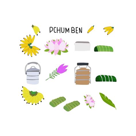 Premium Vector Pchum Ben Day Festival