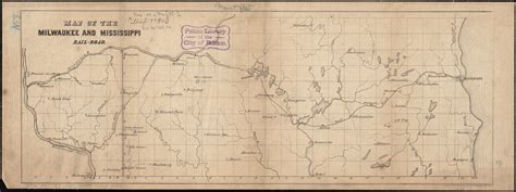 Map Of The Milwaukee And Mississippi Rail Road Digital Commonwealth