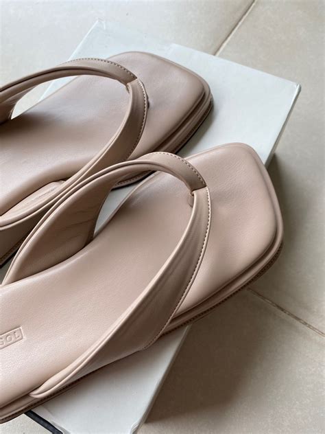 Nakedsol Kim Platform Sandal Slides Flats Fesyen Wanita Sepatu Di