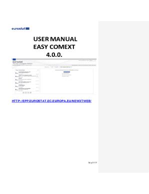 Fillable Online Ec Europa User Manual Web Comext Version Ec Europa